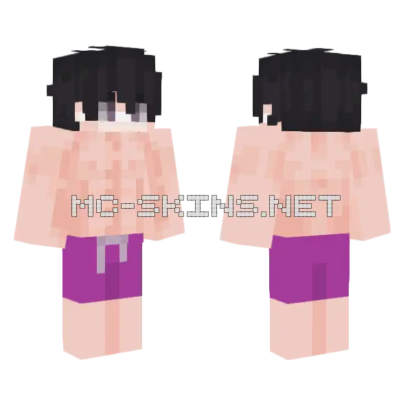 Plage Muscle Minecraft skin, front and back