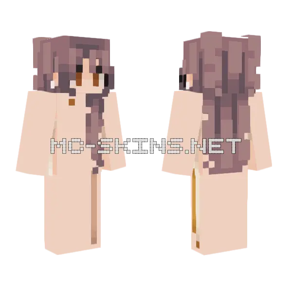 Plain Girl Minecraft skin, front and back