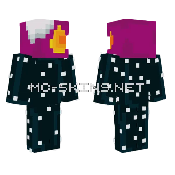 Planet Polus Minecraft skin, front and back