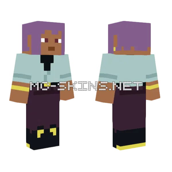 Plastic Efe Minecraft skin, front and back