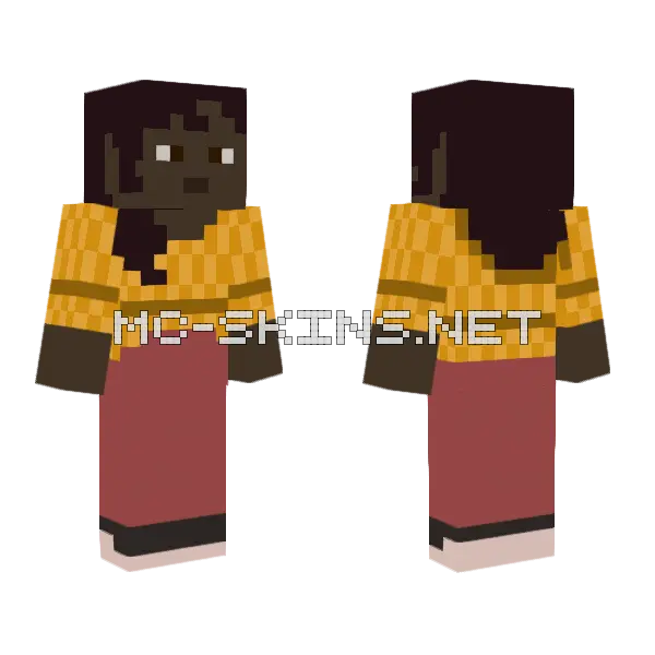 Plastic Makena Minecraft skin, front and back