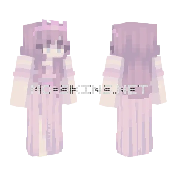 Plastic Princess Minecraft skin, front and back