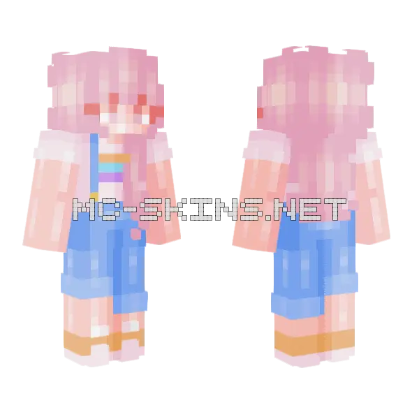 Playdate RCE Minecraft skin, front and back