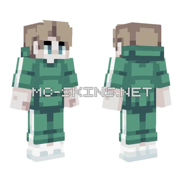 Player 457 Hive Style Minecraft skin, front and back