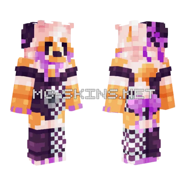 Please Stand By Minecraft skin, front and back