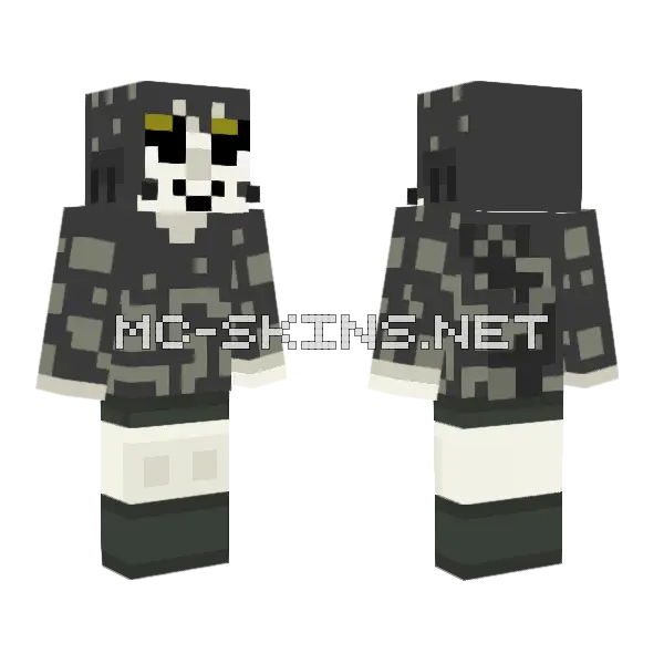 Pleoc Chan Minecraft skin, front and back