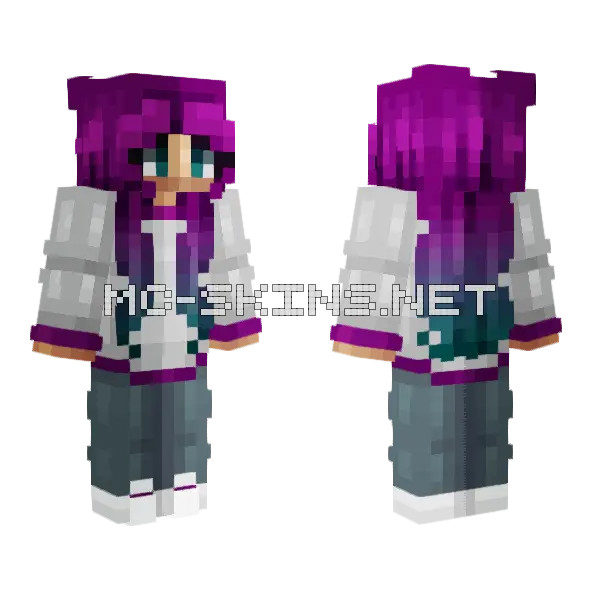 Plum Tuckered Minecraft skin, front and back