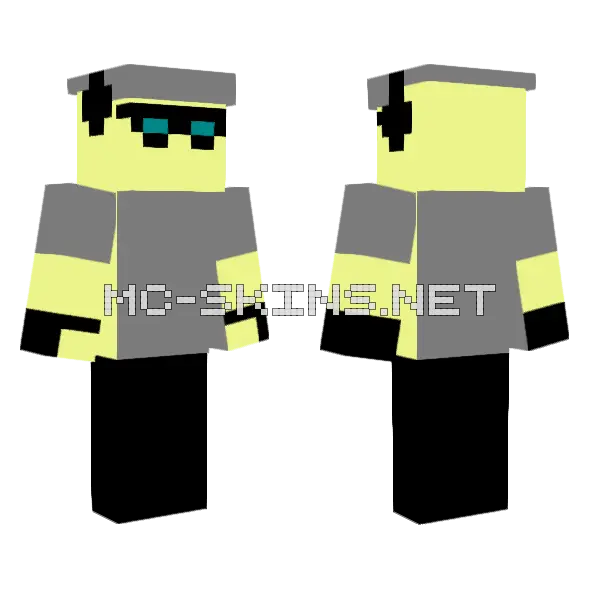 Plushie Scout Minecraft skin, front and back