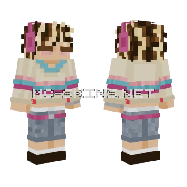 Plutoweather Skin Minecraft skin, front and back