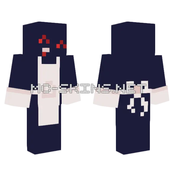 Pneumonoultramicroscopicsilicovolcanoconiosis Minecraft skin, front and back