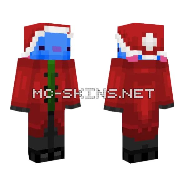 Pog Festive 2026 Minecraft skin, front and back