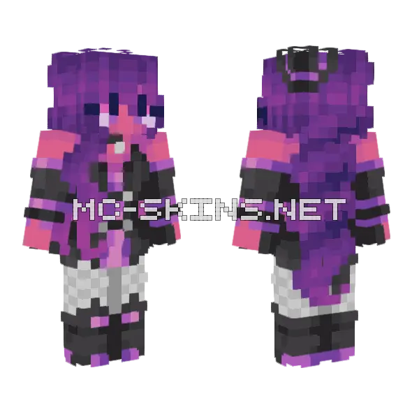 Poison Witch Minecraft skin, front and back