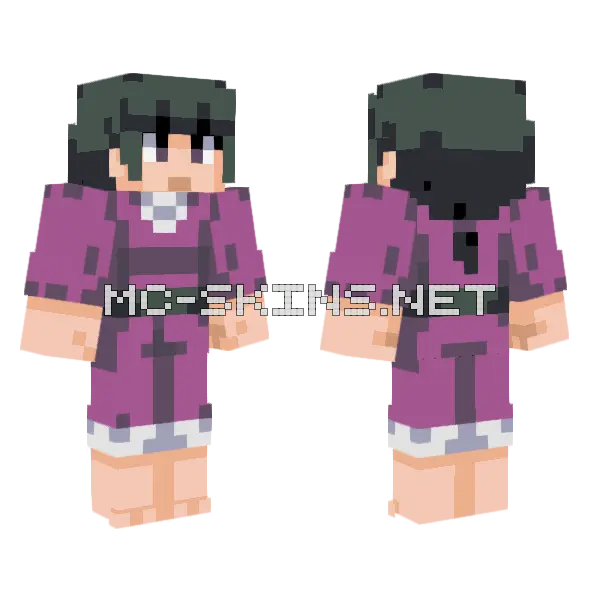 Pokemon DPPT Psychic F Minecraft skin, front and back