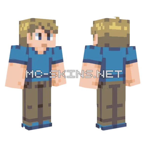 Pokemon DPPt Young Couple M Minecraft skin, front and back