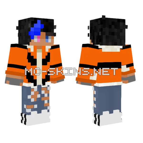 Pokemon Mando Minecraft skin, front and back