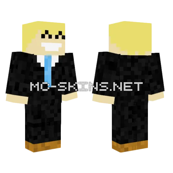 Pokemon Suit Minecraft skin, front and back