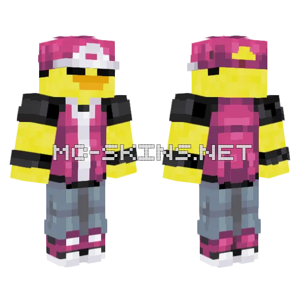 Pokepato Minecraft skin, front and back