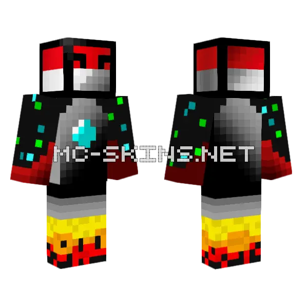 Polandball Skin Minecraft skin, front and back
