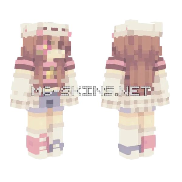 Polar Bear Full Skin New Style Minecraft skin, front and back