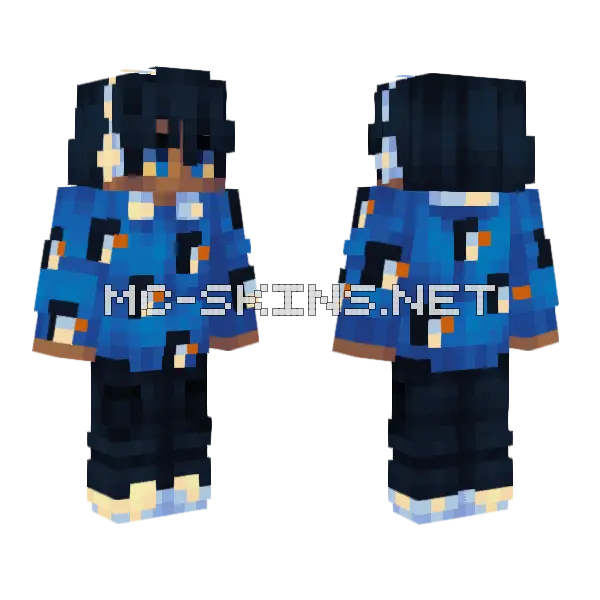 Polar Winter Minecraft skin, front and back