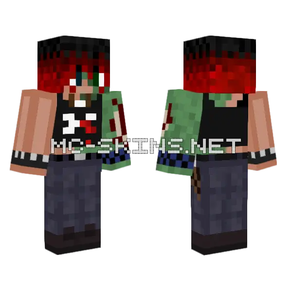 Polaroid Complete Minecraft skin, front and back