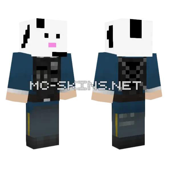 Policia Uniform Minecraft skin, front and back