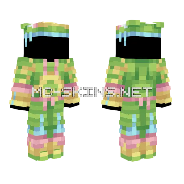 Politoed Space Skin Minecraft skin, front and back