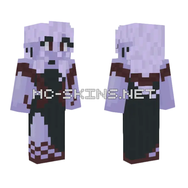 Pom Vampire Minecraft skin, front and back