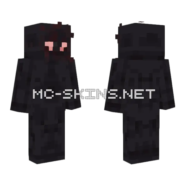 Poor Cloudin Minecraft skin, front and back