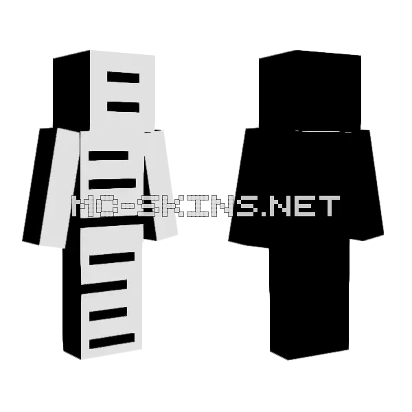 Pop List Minecraft skin, front and back