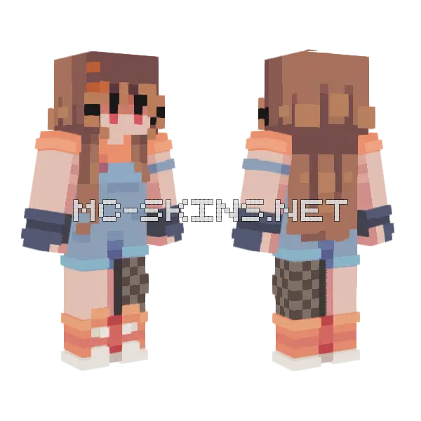 Pop Rocks SF Minecraft skin, front and back