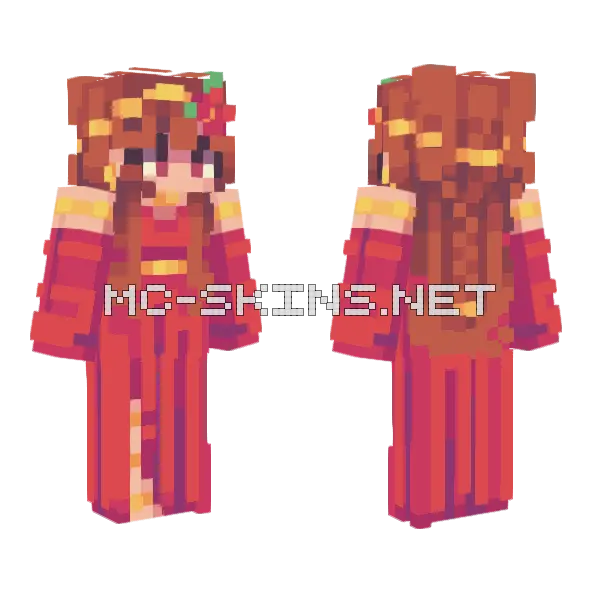 Poppies Remake Minecraft skin, front and back