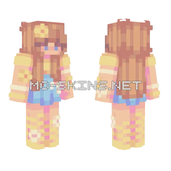 Poppy Tiny Announcement Minecraft skin, front and back