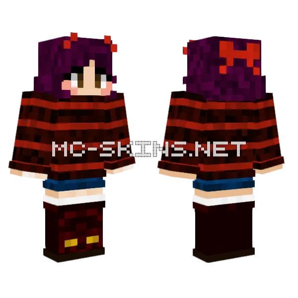 Pops Normal Skin Minecraft skin, front and back