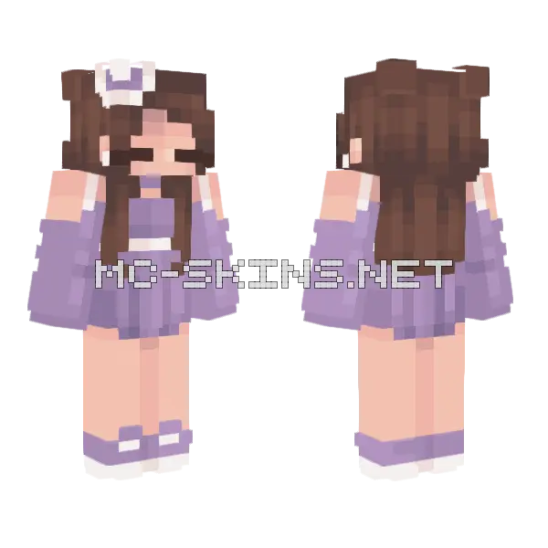Porple Fs Minecraft skin, front and back