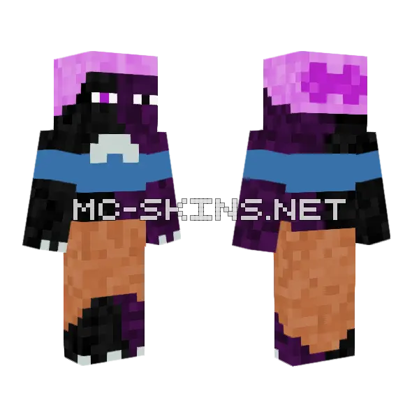 Portal Ender On A Date Minecraft skin, front and back