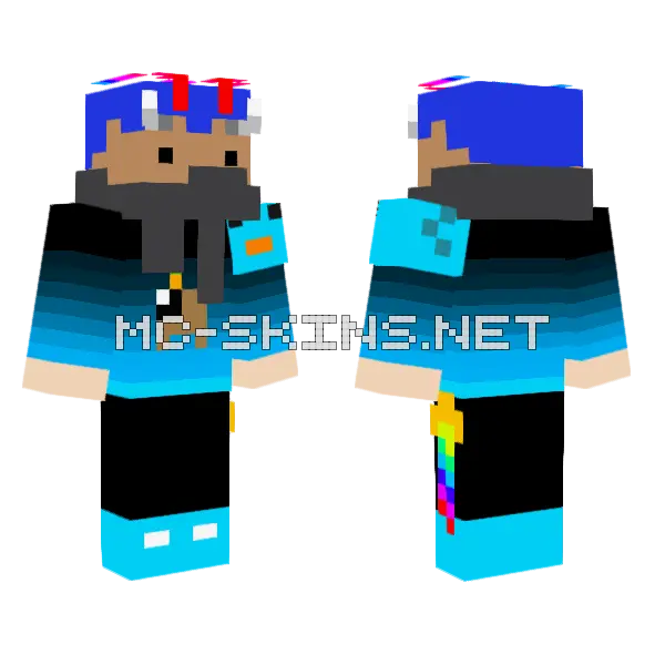 Portal Kid Minecraft skin, front and back