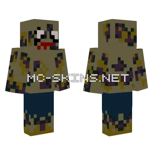 Possessed Corpse Minecraft skin, front and back