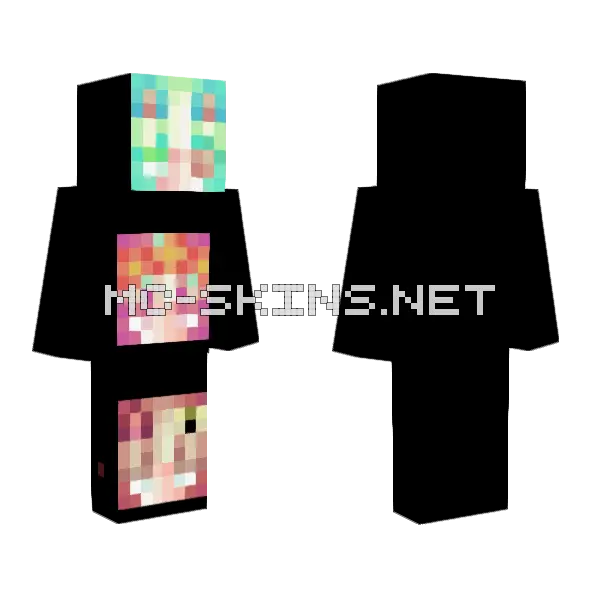 Possible Pfps For Minty Minecraft skin, front and back