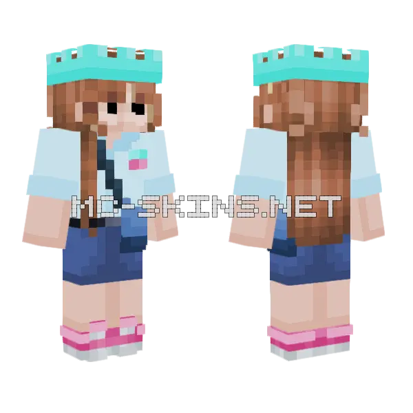 Postman Sam Minecraft skin, front and back