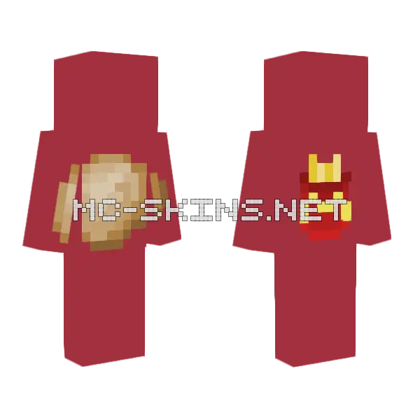 Potato King Minecraft skin, front and back