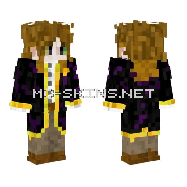 Potato Shrek Minecraft skin, front and back