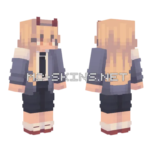 Power Minecraft skin, front and back