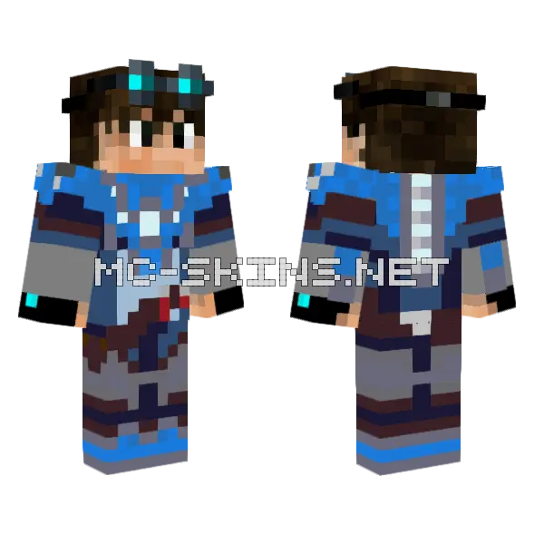 Power Armour Taurus Minecraft skin, front and back