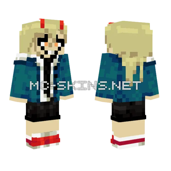 Power Suit Minecraft skin, front and back