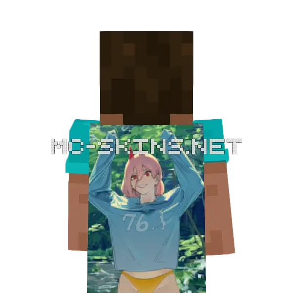 Power Sweater Minecraft cape worn on a player