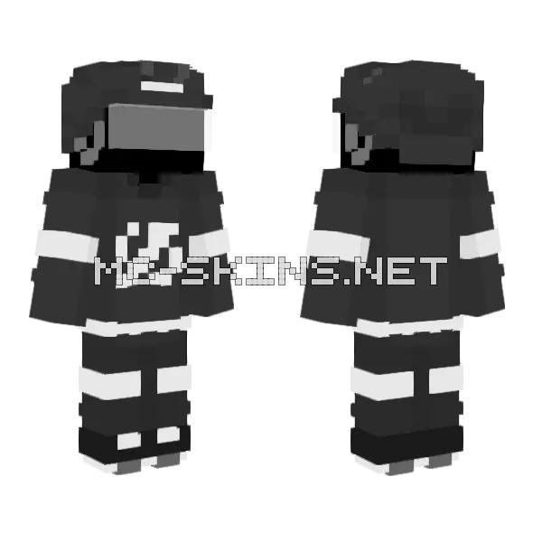 Practice Template Detroit Lightning Minecraft skin, front and back