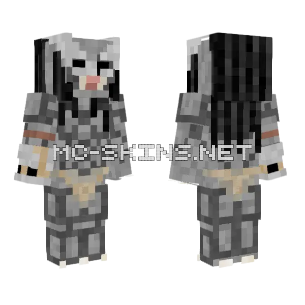 Predator Minecraft skin, front and back