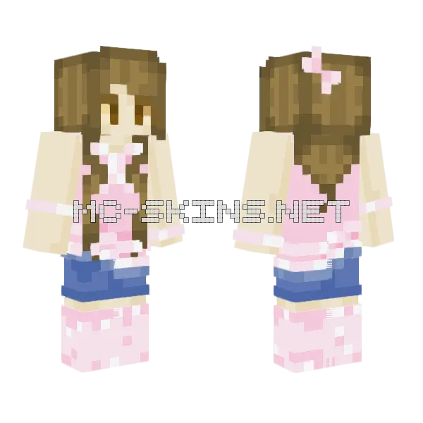 Prep Girl Minecraft skin, front and back