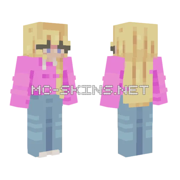 Preppyy Minecraft skin, front and back